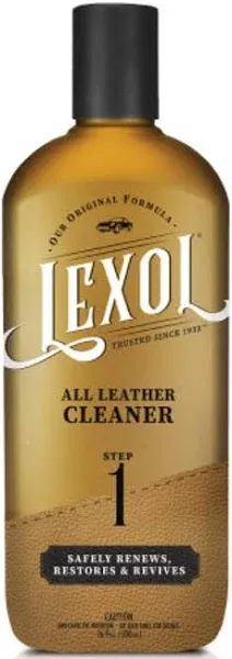 Lexol ALL LEATHER DEEP CLEANER Renews Restores Revives STEP-1 Auto Furniture HQ