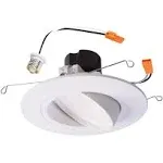 Halo 6-in White Gimbal Recessed Light Trim