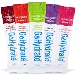 GoHydrate Electrolyte Drink Mix - A Naturally Flavored, Sugar Free, Hydration Powder (Mixed, 10)