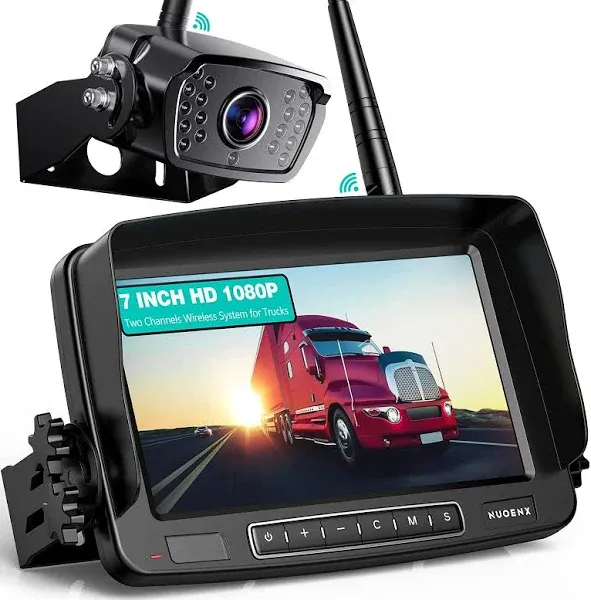 Wireless Backup Camera, 7 Inch Monitor Rear View Camera System for RV, Traile...