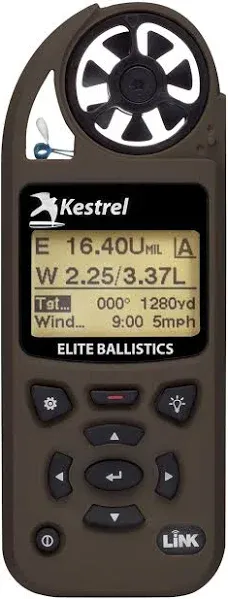 Kestrel 5700 Elite Weather Meter with Applied Ballistics - Flat Dark Earth (0857