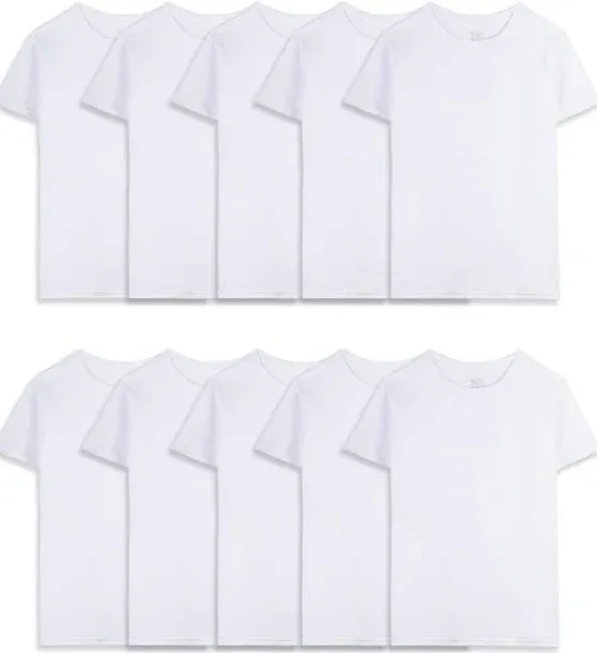 Toddler Boys' Fruit of the Loom White Crew Undershirts