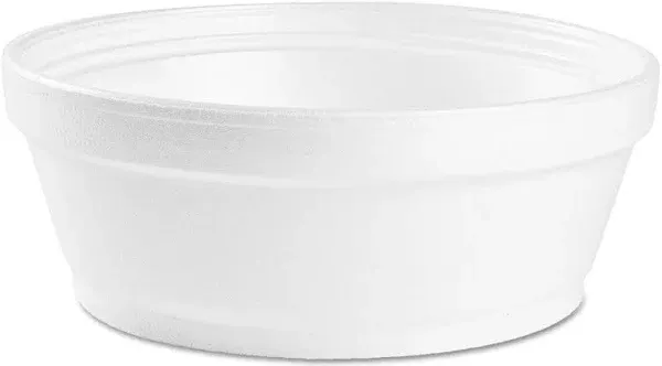 Dart 8SJ32 8 oz Extra Squat Foam Container (Case of 500),White