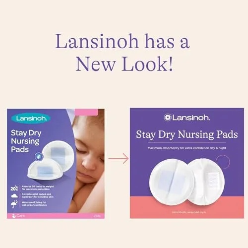 Lansinoh Stay Dry Disposable Nursing Pads Medium 36 Pads