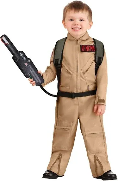 Ghostbusters Costume with Proton Pack Accessory for Toddlers, Ghostbusters Jumpsuit, Ghost Hunter for Halloween