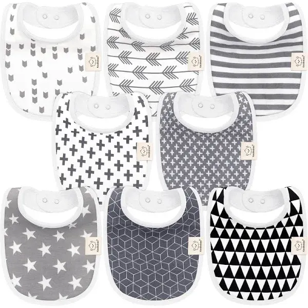 KeaBabies 8-Pack Baby Drool Bibs