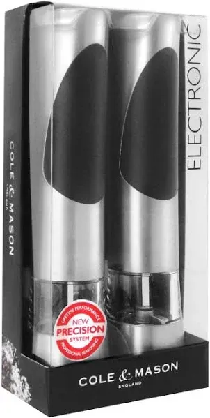 Cole & Mason Richmond Electric Salt and Pepper Grinder Set