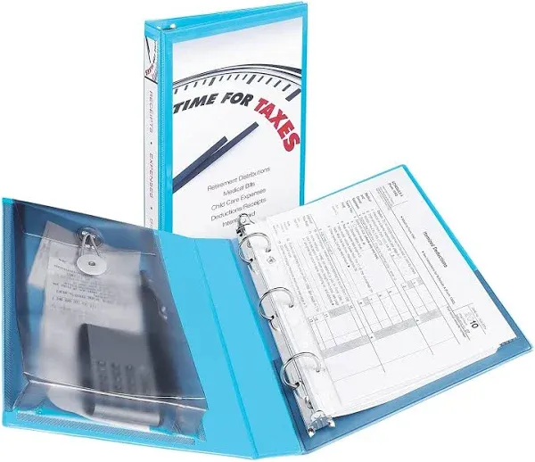 Avery® Protect & Store 1" View Binder, Blue (AVE23014)