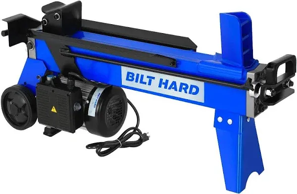 BILT HARD Log Splitter 6.5 Ton, Wood Splitter Electric Powered 15Amp, with Hydraulic Ram, Electric Firewood Splitting Machine, Horizontal