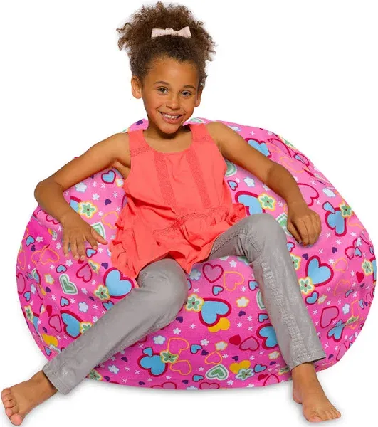 Posh Creations Bean Bag Chair for Kids, Teens, and Adults Includes, Large