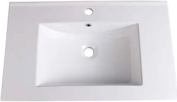 Fresca Torino 36" White Integrated Sink / Countertop