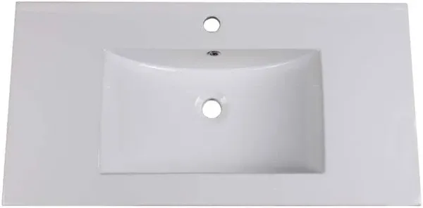 Fresca Torino 36" White Integrated Sink / Countertop