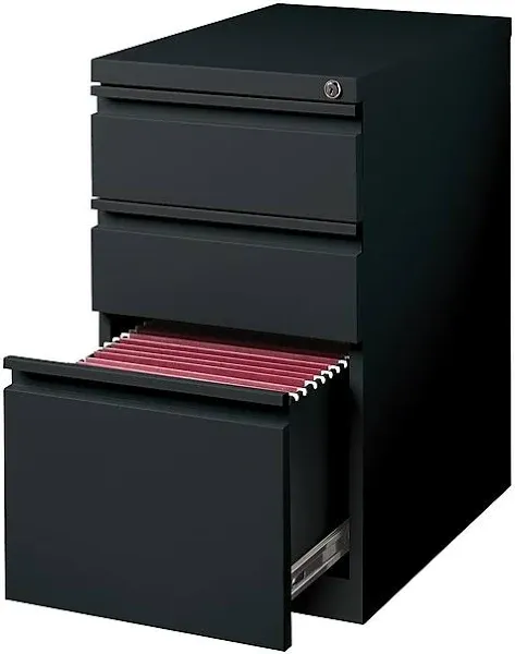 Staples 3-Drawer Mobile Pedestal Vertical Filing Cabinet