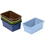 Ecr4kids Scoop Front Storage Bin, Assorted, 5-Piece