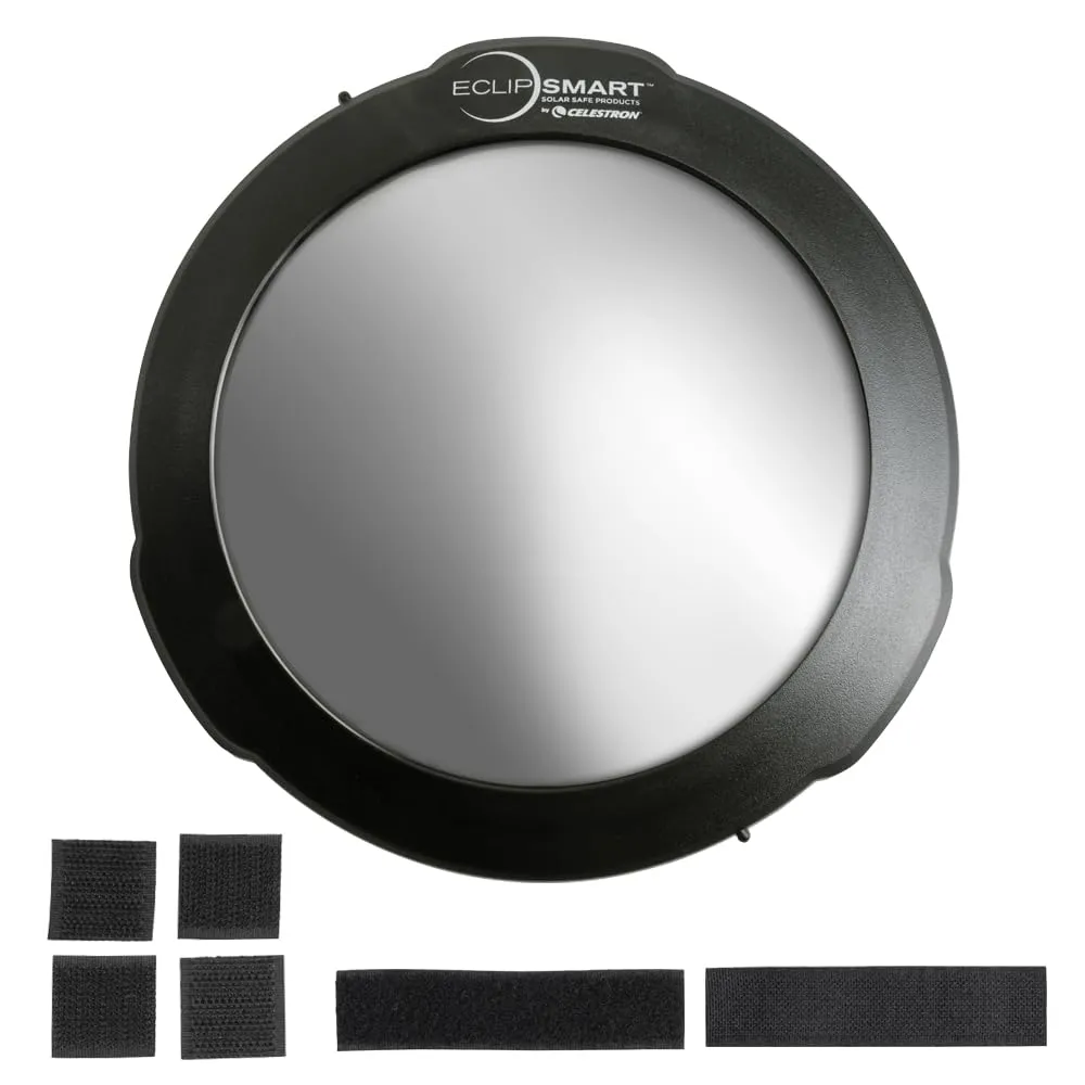 Celestron – EclipSmart Safe Solar Eclipse Telescope Filter – Meets ISO 12312-2:2015(E) Standards – Works with 8” Schmidt-Cassegrain/EdgeHD Telescopes – Observe Eclipses & Sunspots – Secure Fit