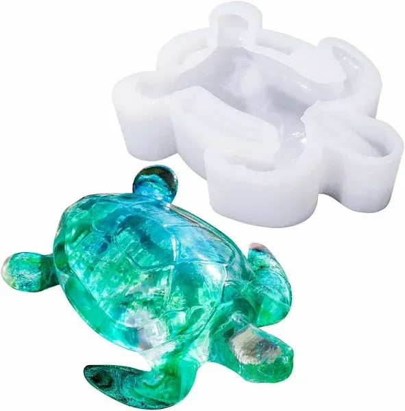 LET&#039;S RESIN Turtle Shape Resin Molds, 3D Animal Silicone Molds for Epoxy... 