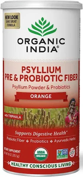 Organic India Psyllium Husk Pre & Probiotic Fiber