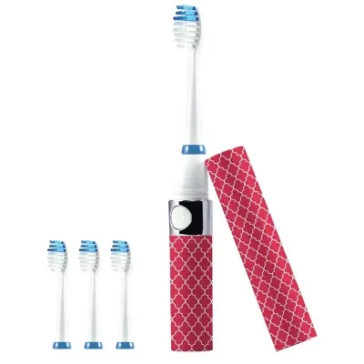 Pursonic Portable Sonic Toothbrush with 3 Brush Heads, Blue