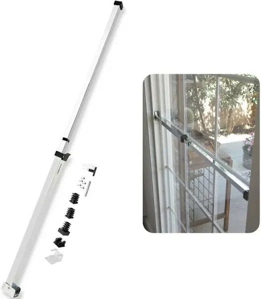 SecurityMan Adjustable Sliding Door and Window Security Lock Bar