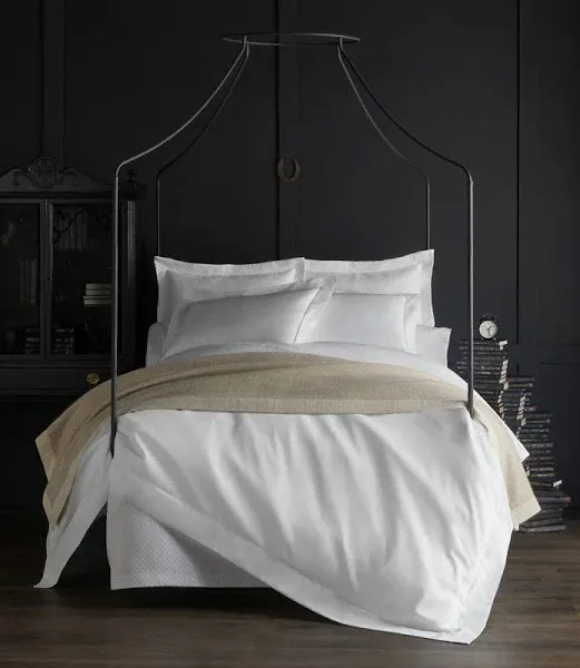 Shop Peacock Alley Soprano Egyptian Cotton Duvet Cover In Ivory