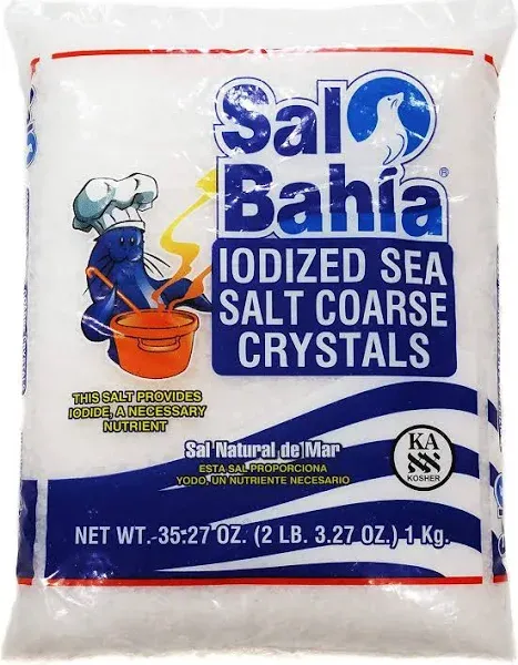 Sal Bahia Iodized Sea Salt Coarse Crystals 35.27oz