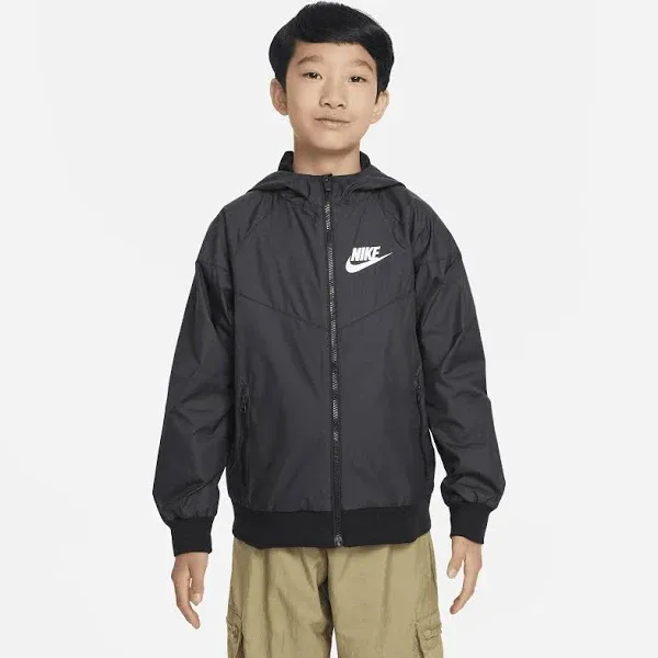 NIKE Boys Windrunner Full Zip Hooded Jacket Size 2T 3T 4T Black Navy Red