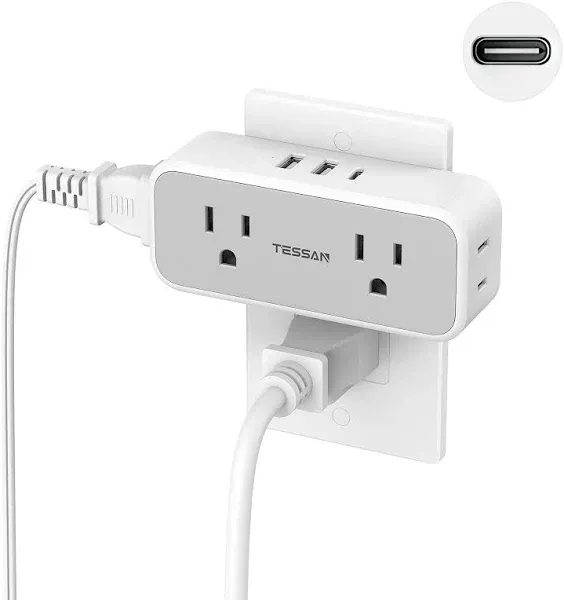 TESSAN Multi Plug Outlet Splitter