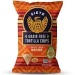 Siete Tortilla Chips, Grain Free, Nacho - 5 oz