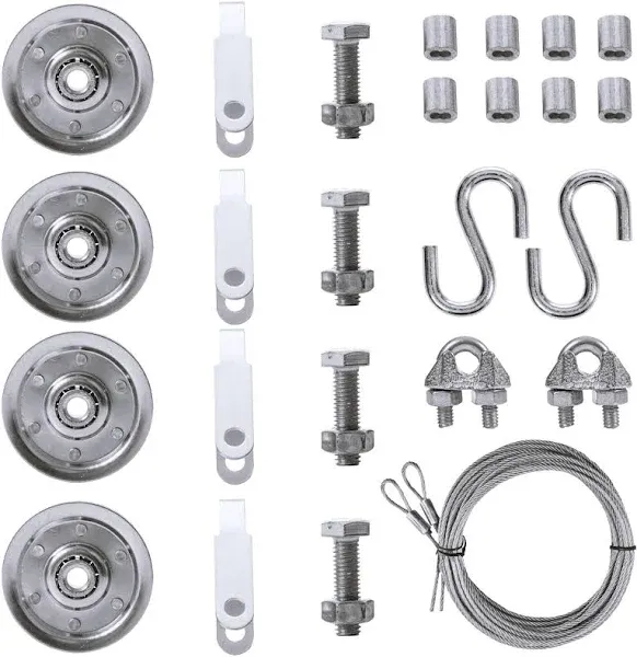 Garage Door Cable and Pulley, Garage Door Cable Replacement Kit, Heavy Duty Pulley