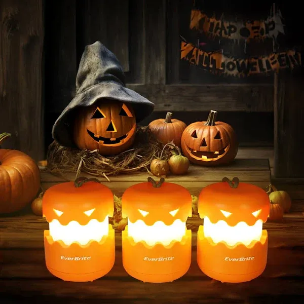 Everbrite 3-Pack Halloween Pumpkin Lantern