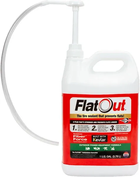 Flat Out off Road Tire Sealant, Outdoor Power Equipment Formula with Valve Core 