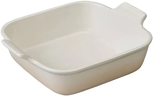 Le Creuset 3 qt Heritage Square Dish - White