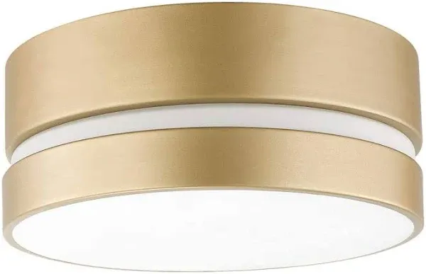 Novogratz x Globe Aurora 2-Light Soft Gold Flush Mount Light