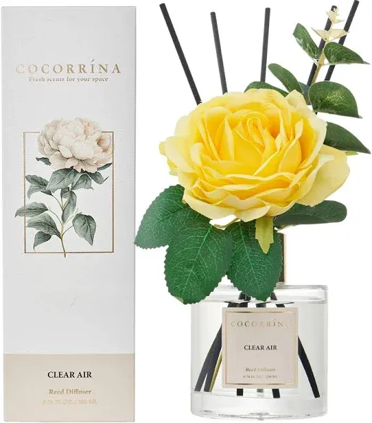 Cocorrína Reed Diffuser Sets, 6.7 oz. Black Forest Diffuser with Sticks Home Fragrance Reed Diffuser for Bathroom Shelf Decor