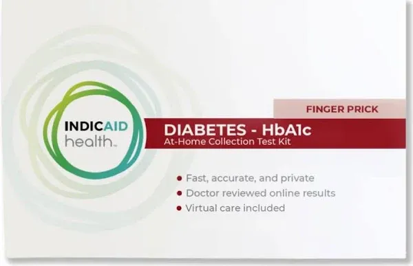 health – Diabetes - HbA1c At-home collection test from CLIA-Certified Lab – Testing for hemoglobin A1c – FSA/HSA Eligible