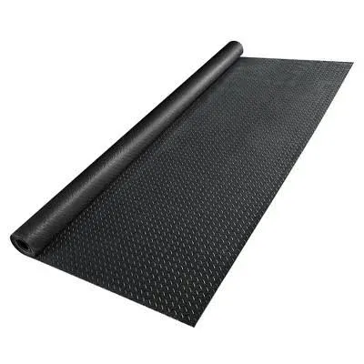 Yescom Garage Floor Mat Roll Diamond Car Parking Protect Cover Trailer PVC 19.5x6.5 ft - 17x7.5 ft gray-diamond