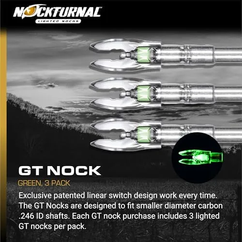 Nockturnal-X Lighted Nocks-Red-3 Pack