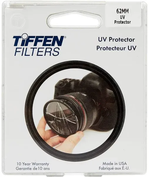 New Old Stock Tiffen 62mm UV Protector Filter with Case #37891