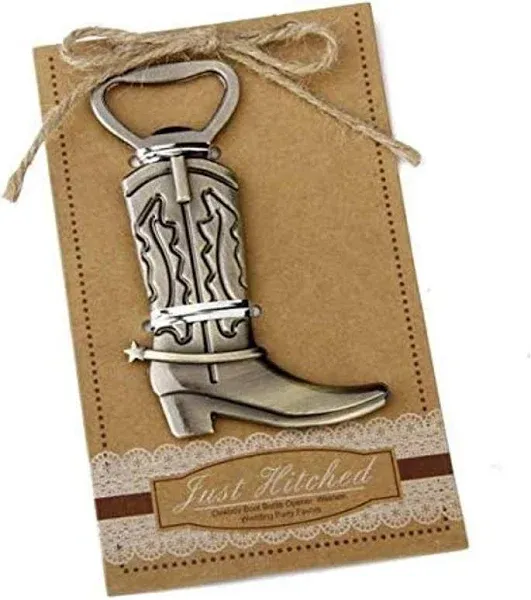 Pack of 20 Retro Style Cowboy Boots Beer Bottle Opener Wedding Favors Party Favors