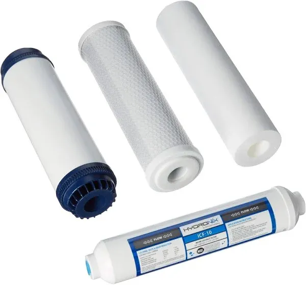 Hydronix 5 Stage 4pc Reverse Osmosis RO Water Filter Cartridges Pre & Post Replacement