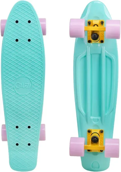 Cal 7 22" Complete Mini Cruiser Plastic Skateboard