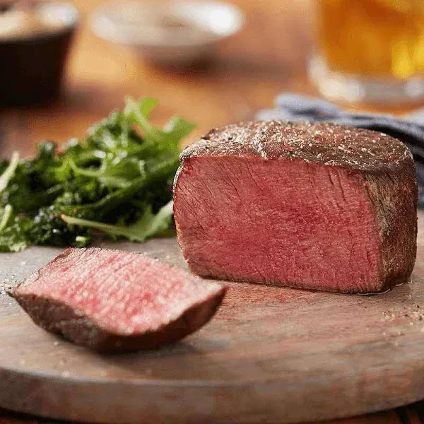 Premium Super Trimmed™ Filet Mignon Steak, aged up to 28 days - Hand-Trimmed Restaurant-Quality Beef Tenderloin Steak and Cooking Instructions from Kansas City Steak Company (6 Steaks, 6 oz each)