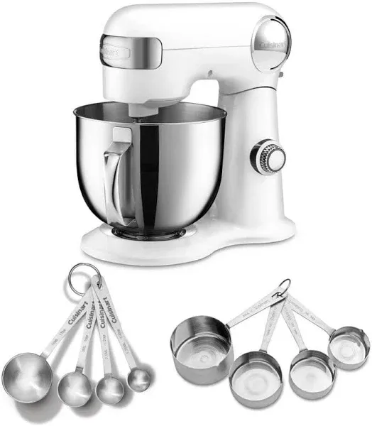 Cuisinart SM-50BLU Precision Master 5.5-Quart Stand Mixer 500W Arctic Blue Bundle with 1 YR CPS Enhanced Protection Pack