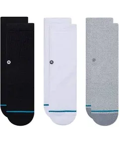 Stance Icon 3-Pack Assorted Socks in Black