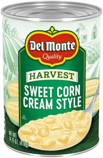 Del Monte Golden Sweet Corn Cream Style, 8.25 oz Can