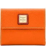 Dooney &amp; Bourke Pebble Grain Small Flap Credit Card Wallet - Elephant