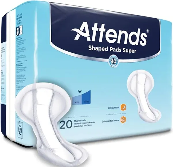 Attends Shaped Pads Super, Case-80