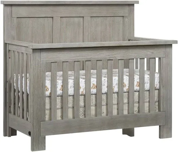 Soho Baby Hanover 4-in-1 Convertible Crib, Oak Gray, GreenGuard Gold Certified