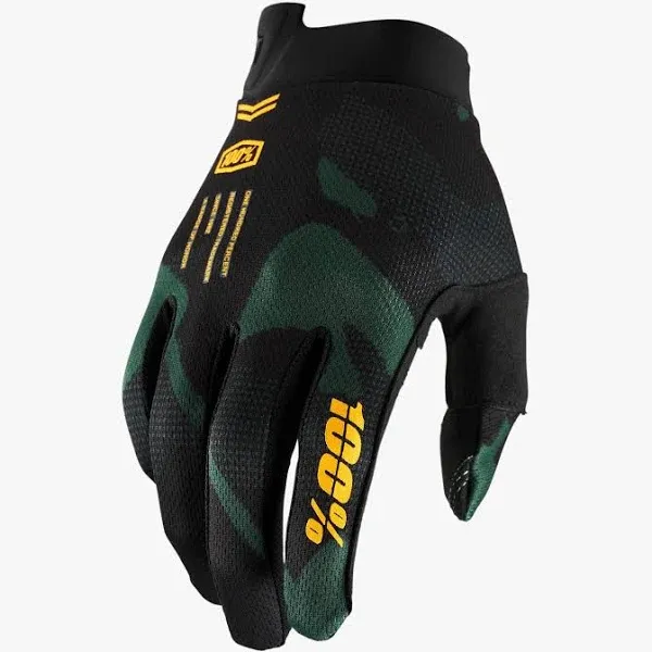 100% iTrack Gloves - Yellow / Large