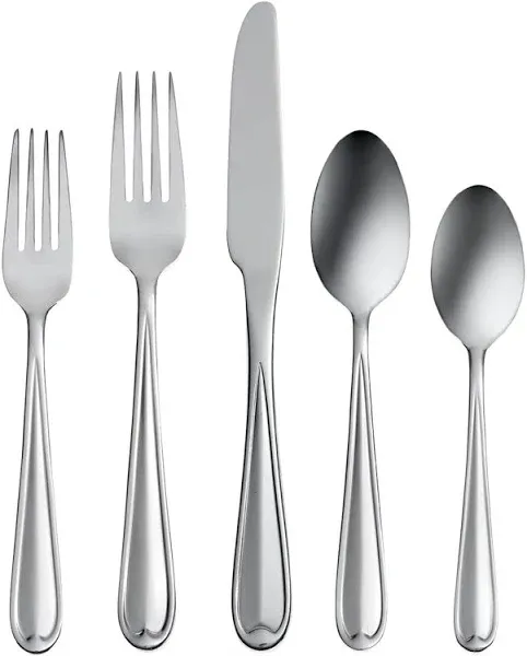 Oneida Dylan 42 Piece Everyday Flatware, Service for 8, 18/0 Stainless Steel, Silverware Set